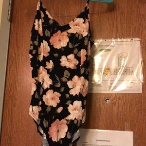 Strappy back one piece